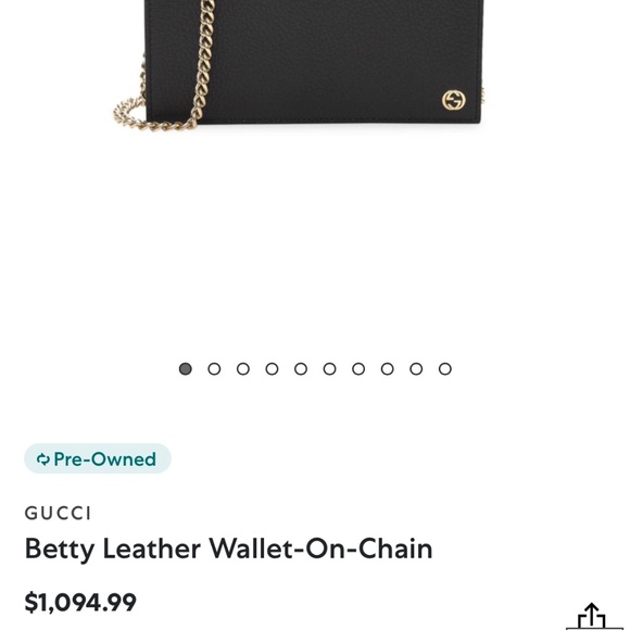 Red Gucci Betty Wallet on Chain WOC Like 🆕 - Picture 5 of 9